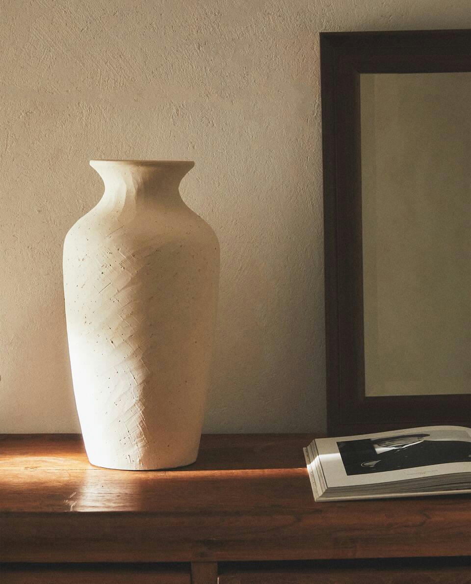 VASO DE CERÂMICA TEXTURIZADA