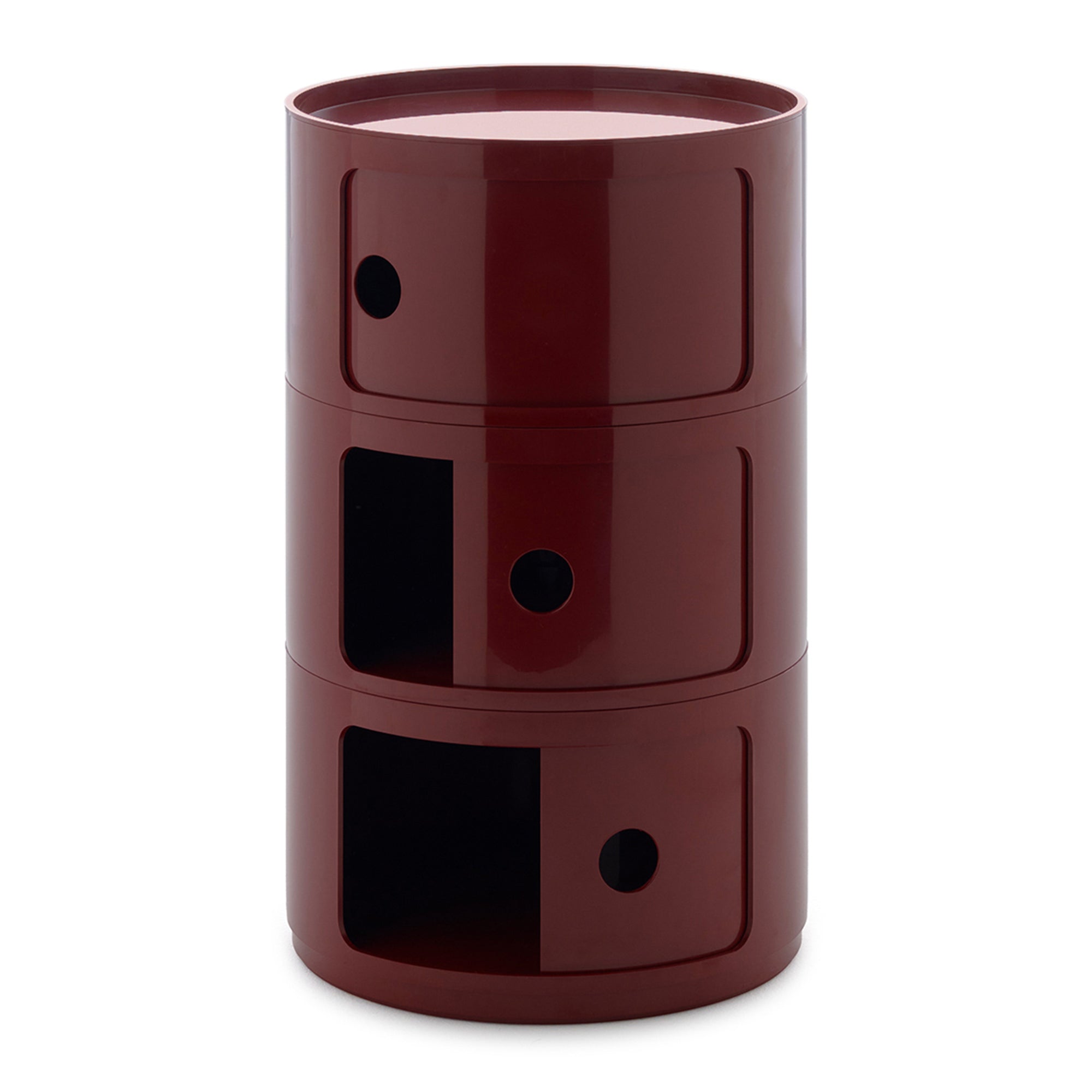 Kartell Componibili Kast Ã 42 cm - 3 Modules - Burgundy