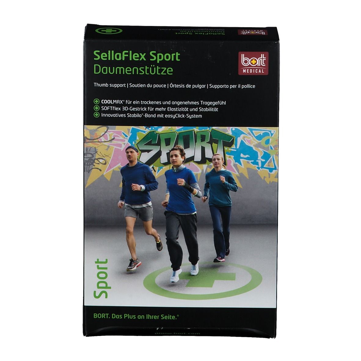 BORT SellaFlex Sport Daumenstütze Gr. M schwarz-grün