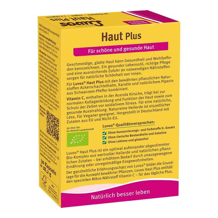 Luvos Heilerde Bio Haut Plus Kapseln, 30 St