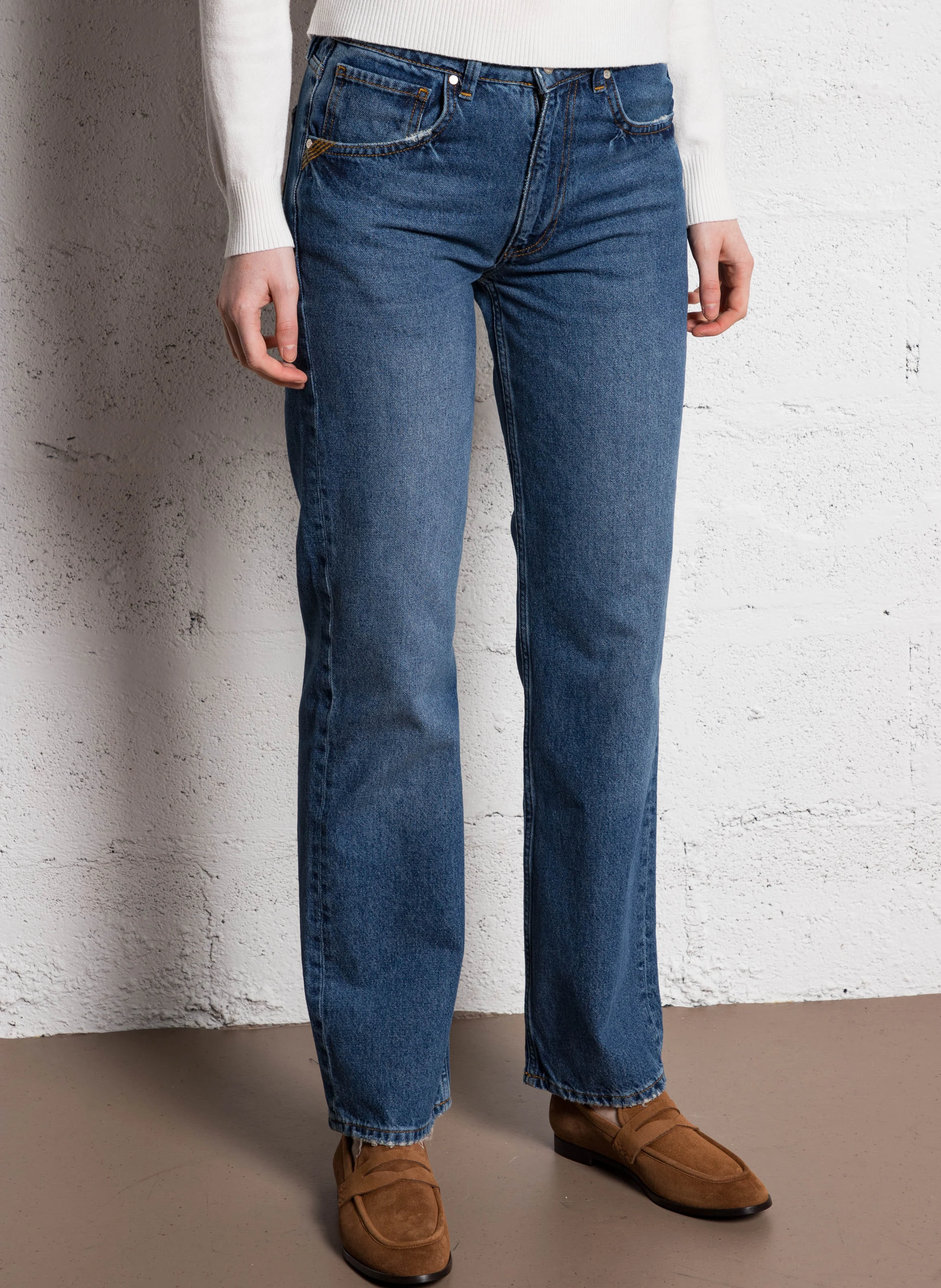 PORTO - Jean droit| Bleu