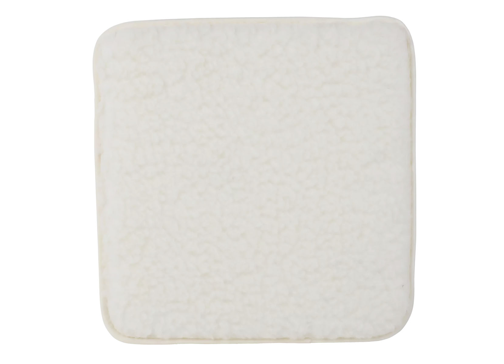 Lammflor Stuhlkissen 40x40cm Uni Natur