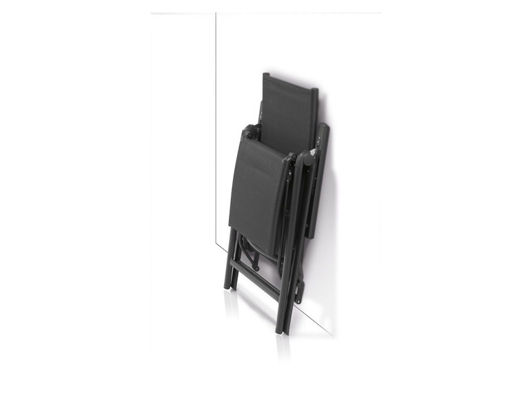 Aluminium relaxstoel zwart