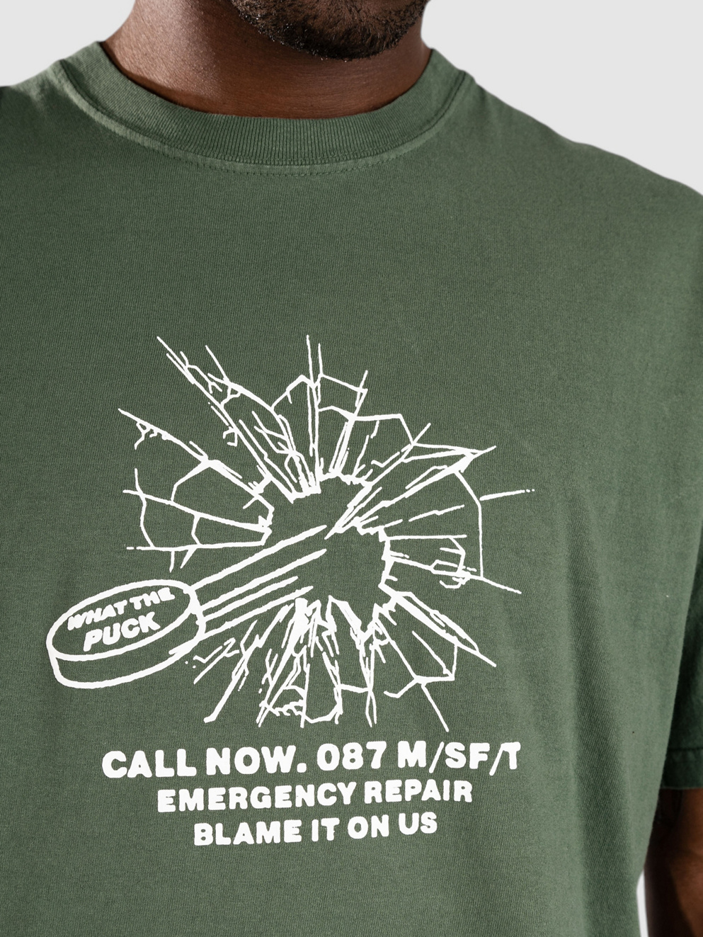 Misfit Shapes Blame Us T-Shirt pigment green