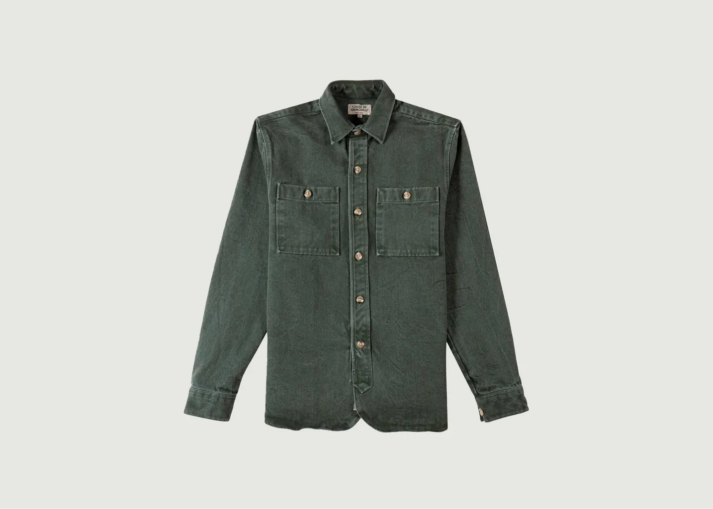 Surchemise en twill de coton épais Cuisse de Grenouille