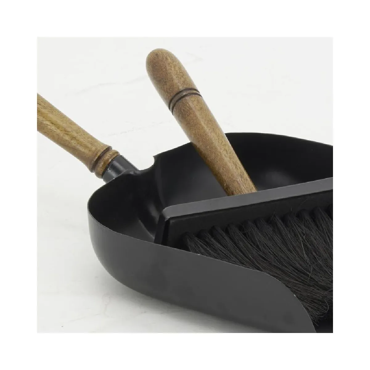 Aubry Gaspard Set pelle et balayette - Métal et Bois