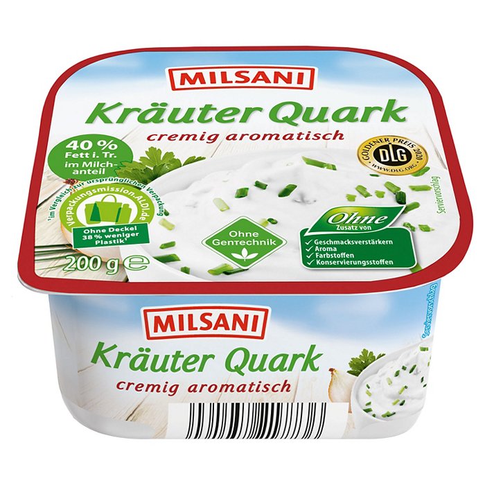 MILSANI Gewürzquark 200 g, Kräuter