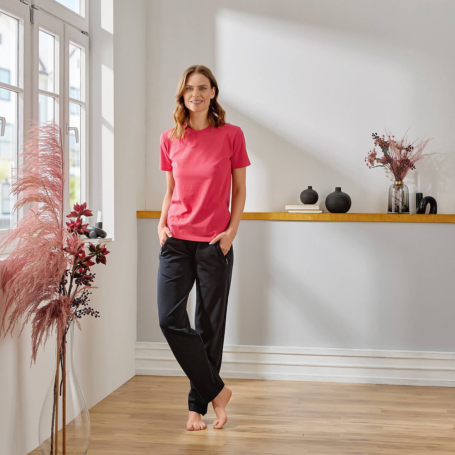 Erwin Müller Sweat Damen-Freizeithose, lang