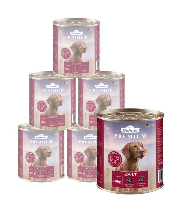 Dehner Premium Nassfutter für Hunde Adult