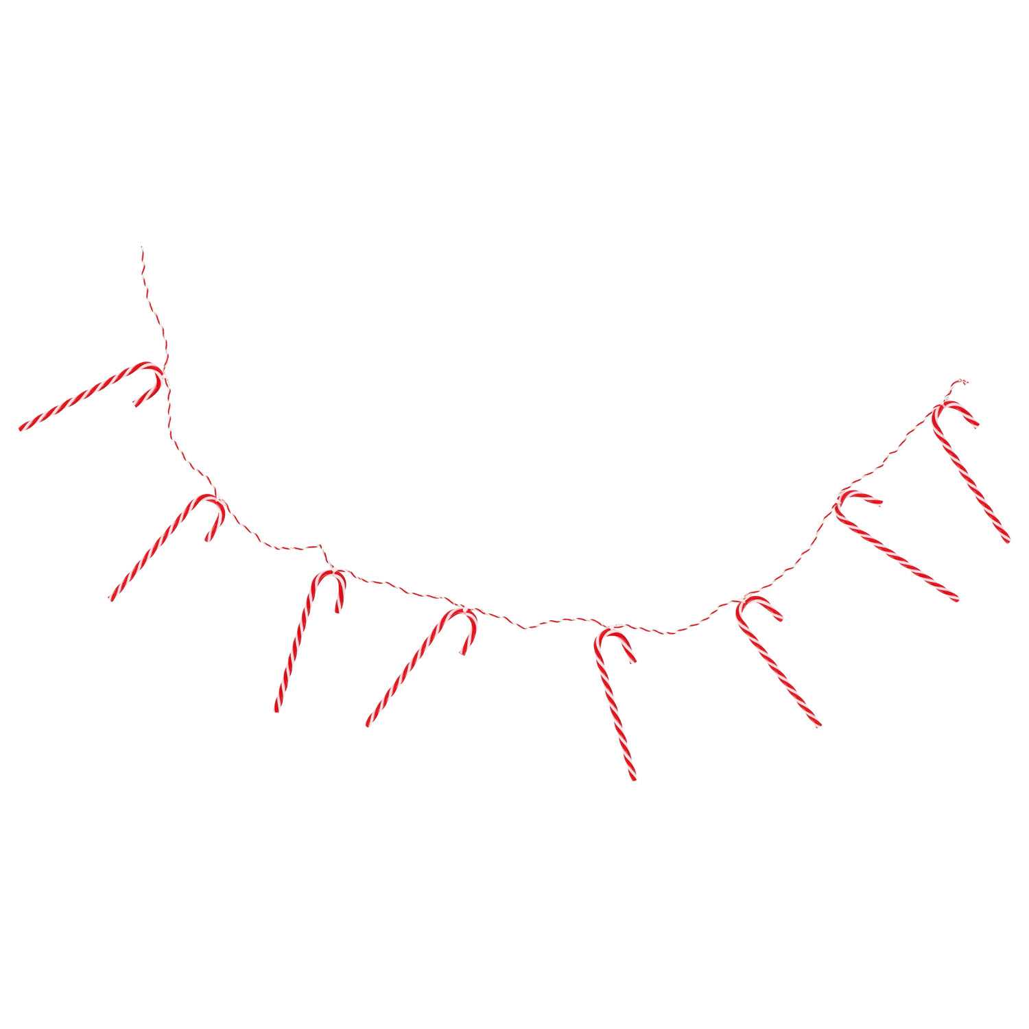 Lichterkette 10LED 8Zuckerstangen