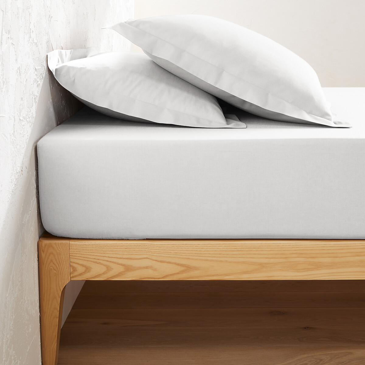 LA REDOUTE INTERIEURS<br>Lençol de baixo liso em tecido tergal, bainha de 25 cm, Scenario
