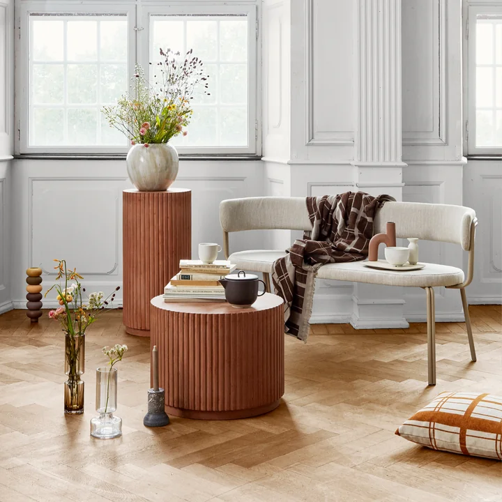 Broste Copenhagen - Hector Vase h, rainy day grey