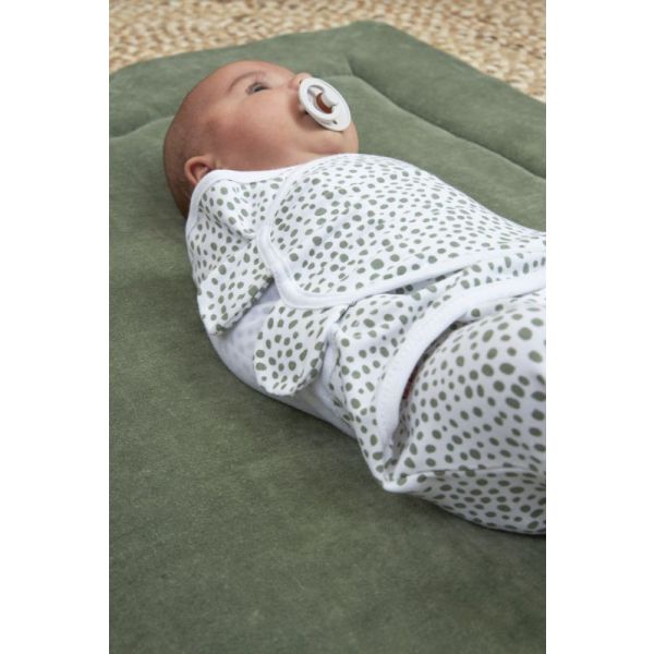 SwaddleMeyco 2-Pack Cheetah/Uni Forest Green 0-3 Maanden