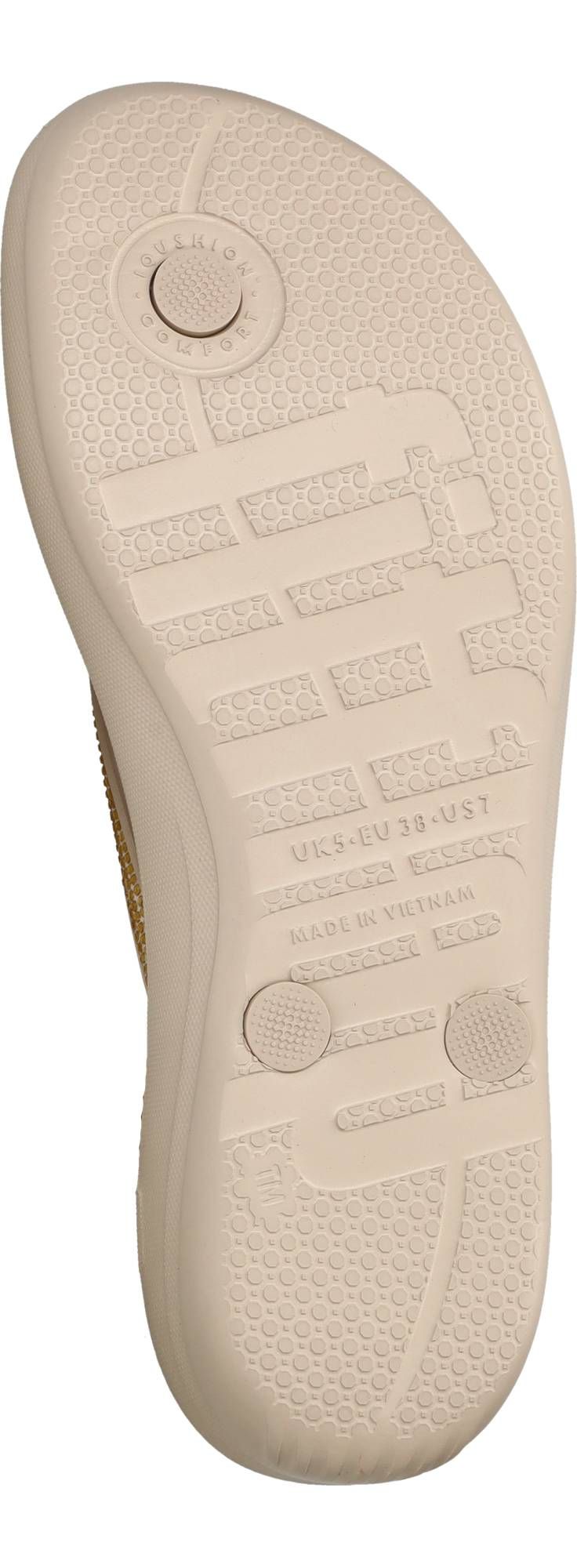 FitFlop Iqushion Teenslippers Beige Dames