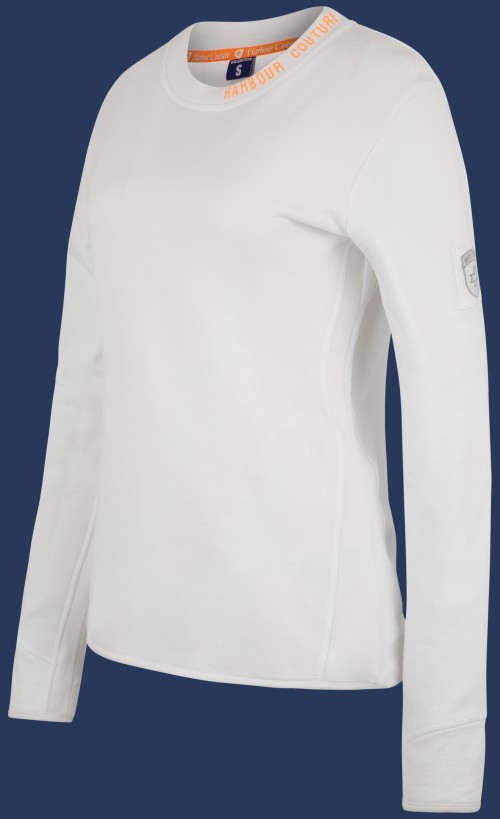 Beachpullover Lady French Terry 300, Whitemelange