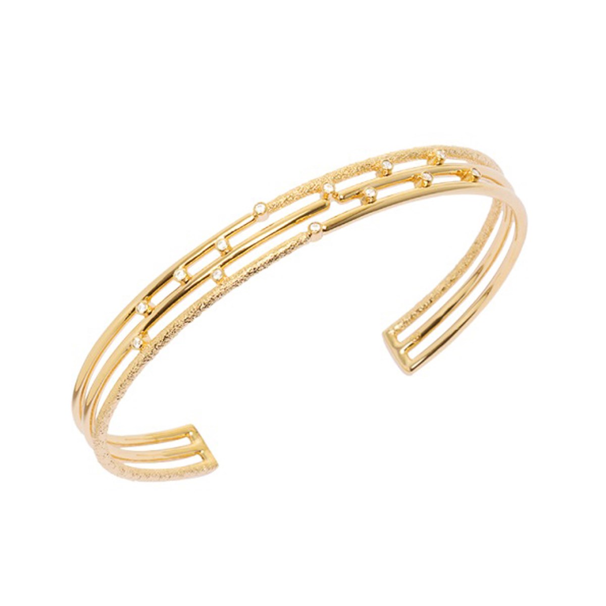 Bracelet jonc Saunier Sigillée doré