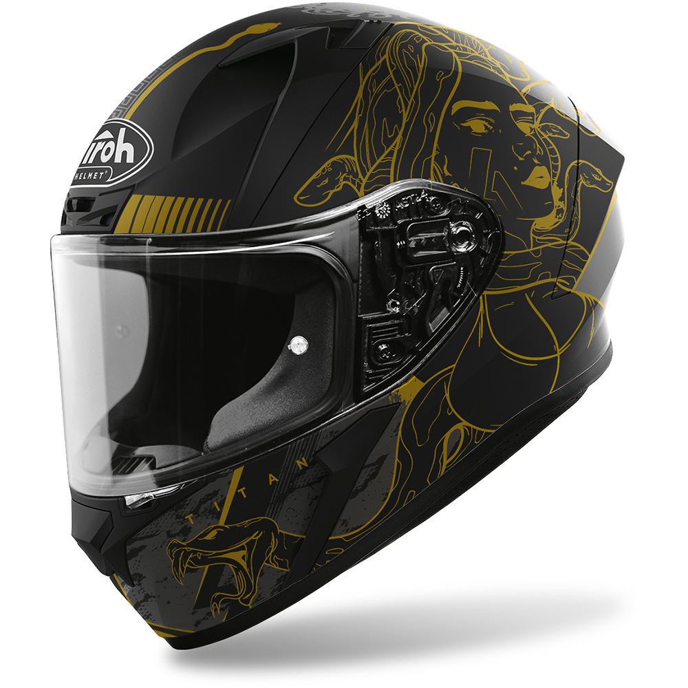Airoh - Casque Valor Titan Noir Mat / Or