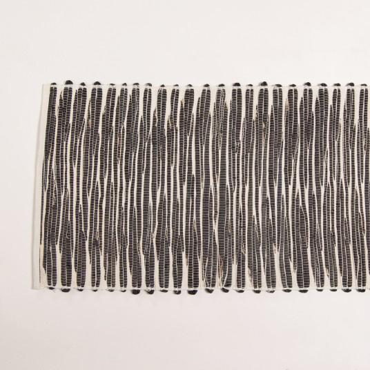 Tischläufer, schwarz/weiß, L 150 cm, B 35 cm von fischer's lagerhaus