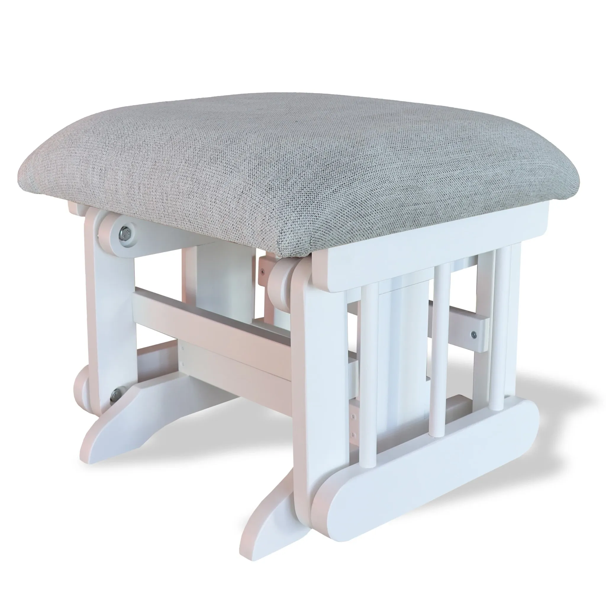 Goberce Tabouret blanc tissu OX60
