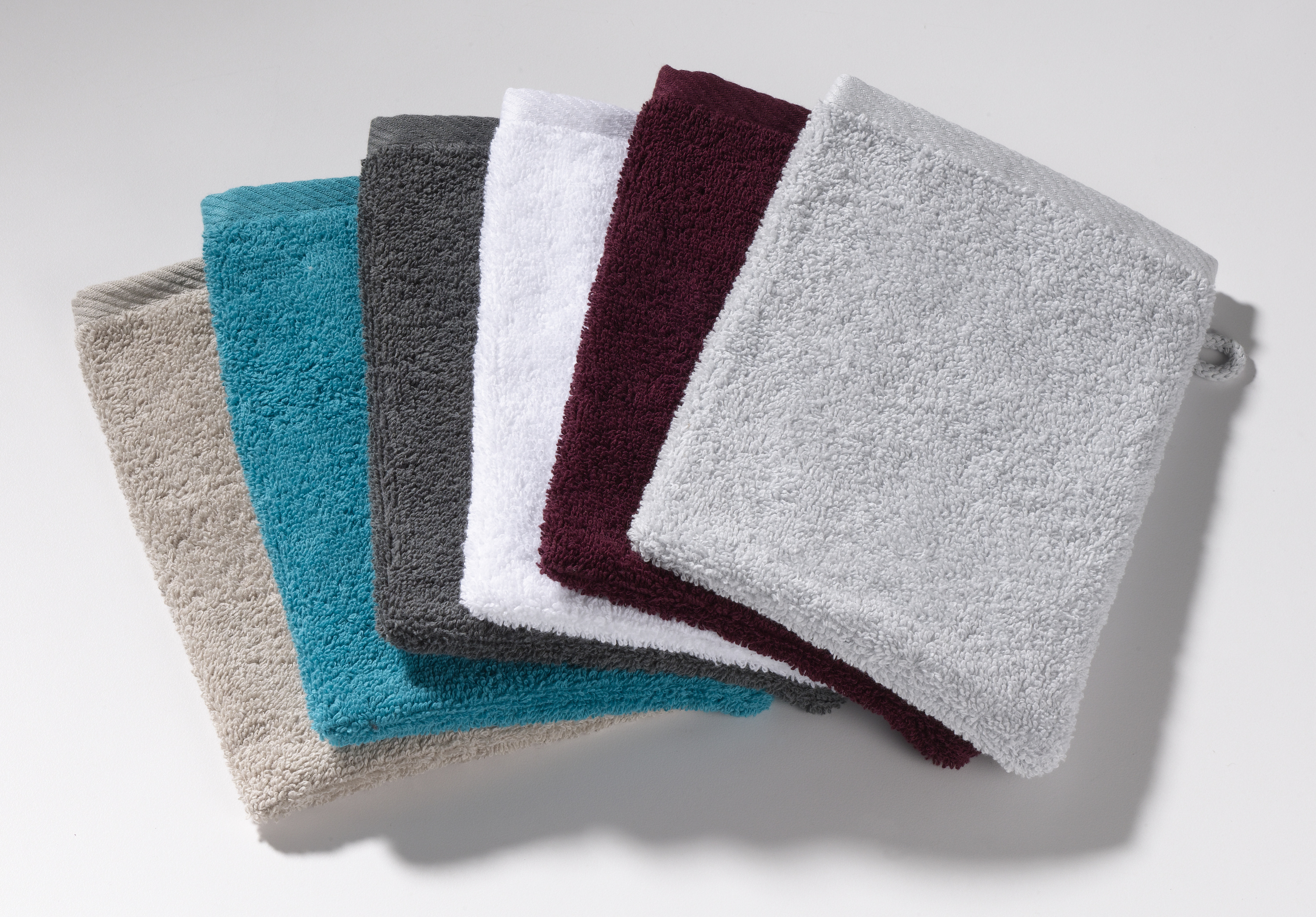 Waschhandschuh QUATTRI silber