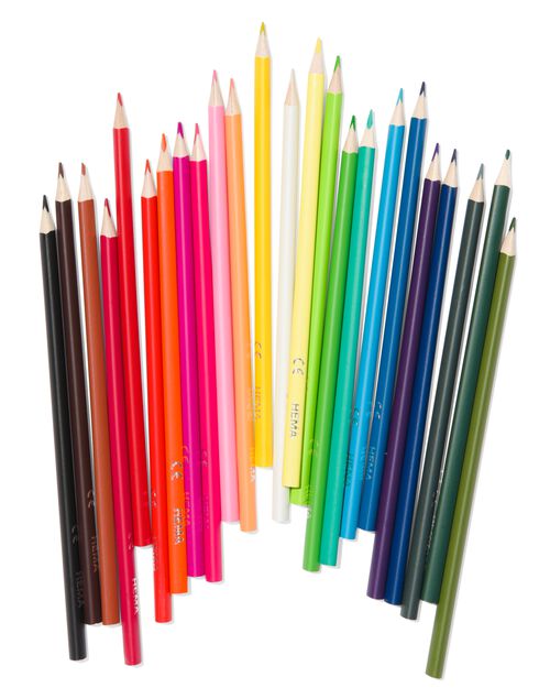 24 crayons de couleur triangulaires