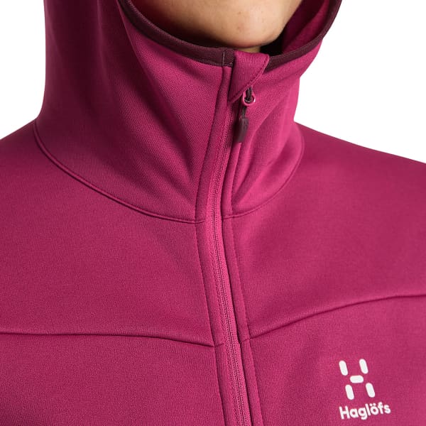 Veste polaire ski rando HAGLÖFS FROST MID HOOD W DEEP PINK