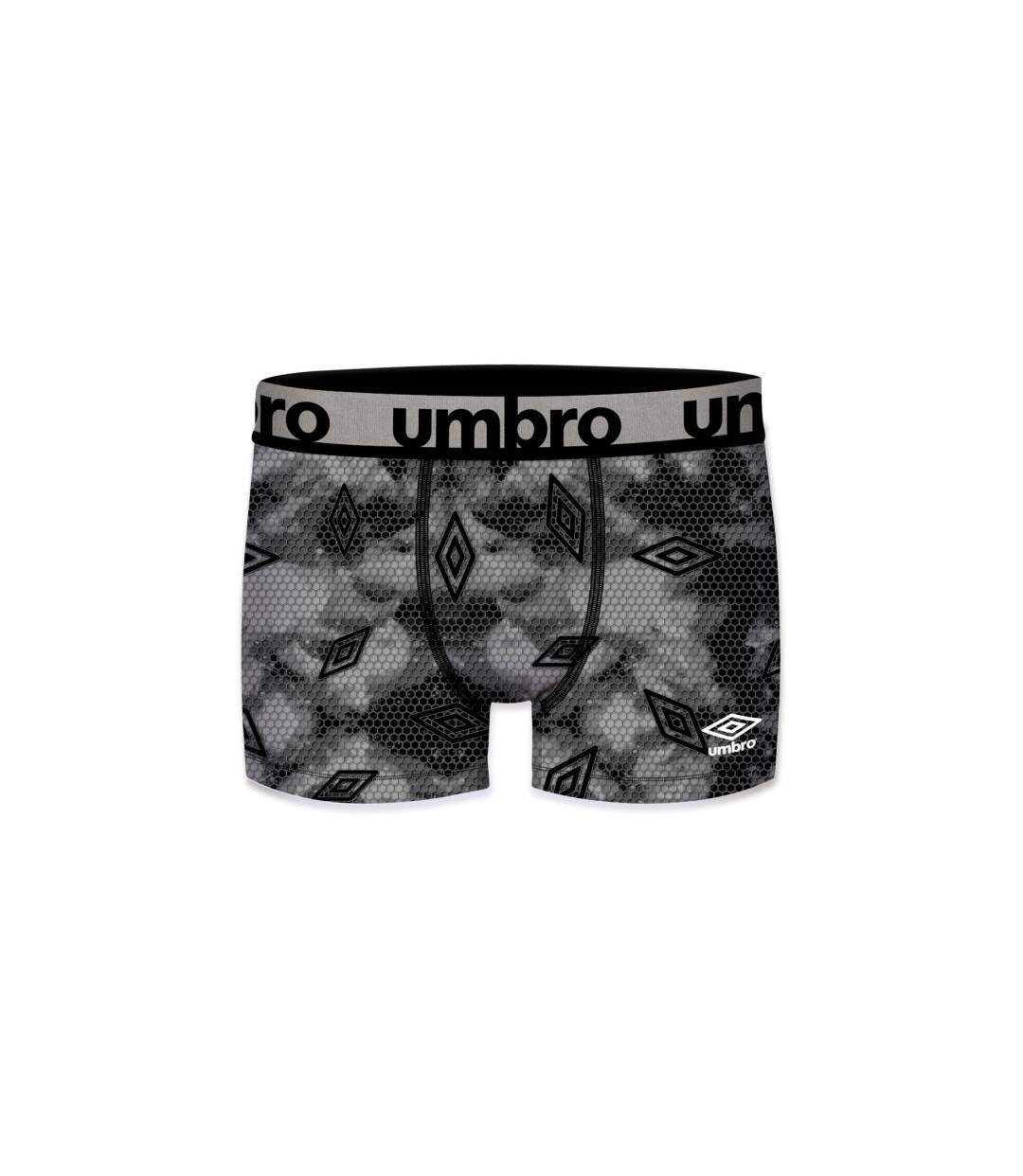 UMBRO Boxer Homme Microfibre SUBASS6 Gris Noir