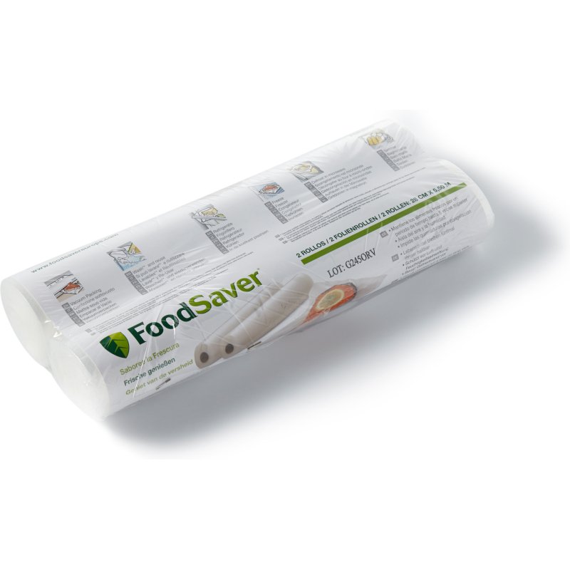 Lot de 2 rouleaux thermosoudables 28 cm x 5.50 m