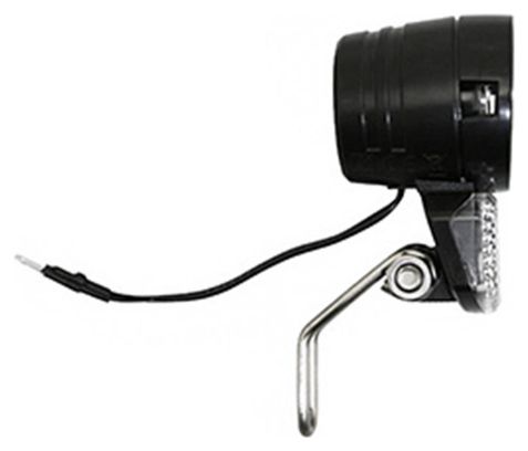 ECLAIRAGE VELO A DYNAMO AV SUR FOURCHE AXA ECOLINE A LED 15LUX 2.4W NOIR