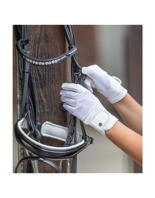 Elt Ridingglove Estelle Wit - Ruiteraccessoires
