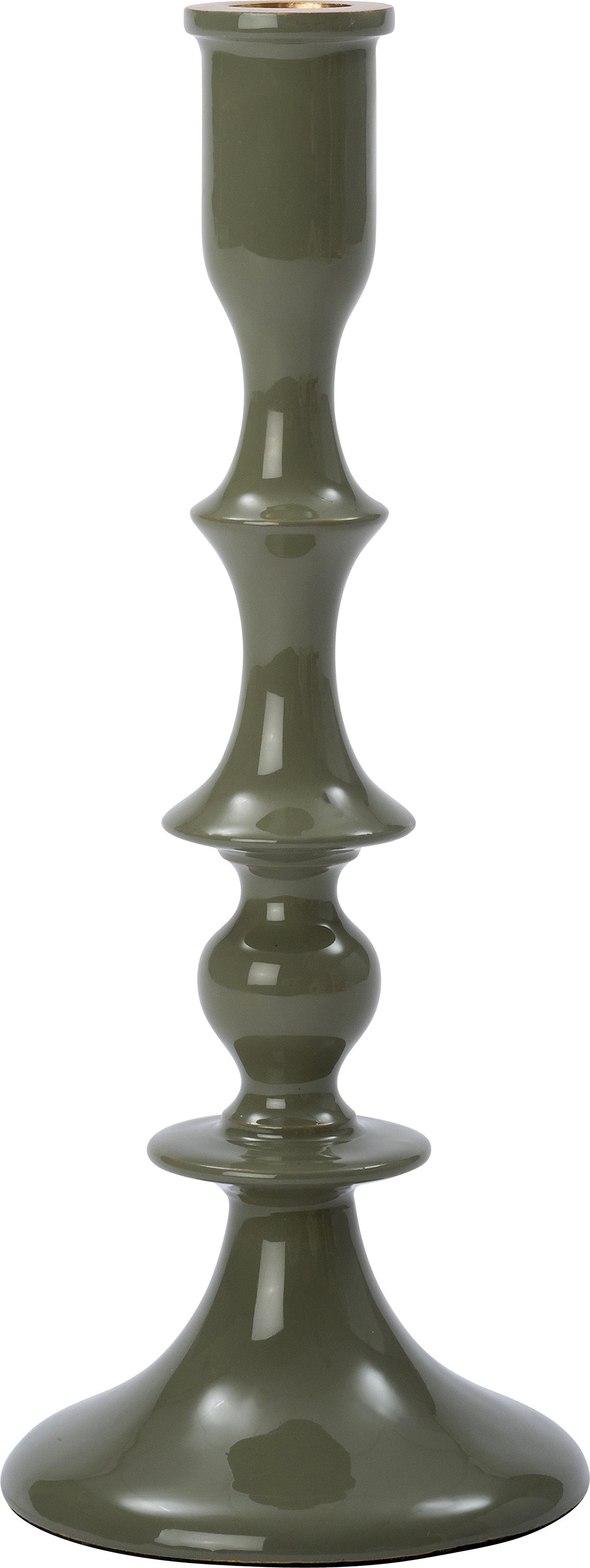 Intratuin kandelaar Flor groen D 10,5 H 26 cm