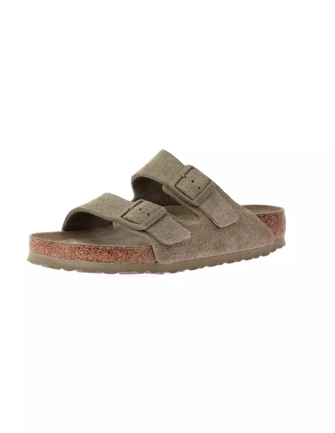 BIRKENSTOCK ARIZONA LENB FADED KAK - Sandales, mules & nu-pieds Kaki