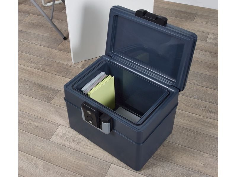Yale Feuer- & Wasserschutz-Kassette, L 16.5 l Feuer- und Wasserschutzkassetten zum Schutz wichtiger Dokumente und digitaler Speicher vor Feuer- und Wasserschäden