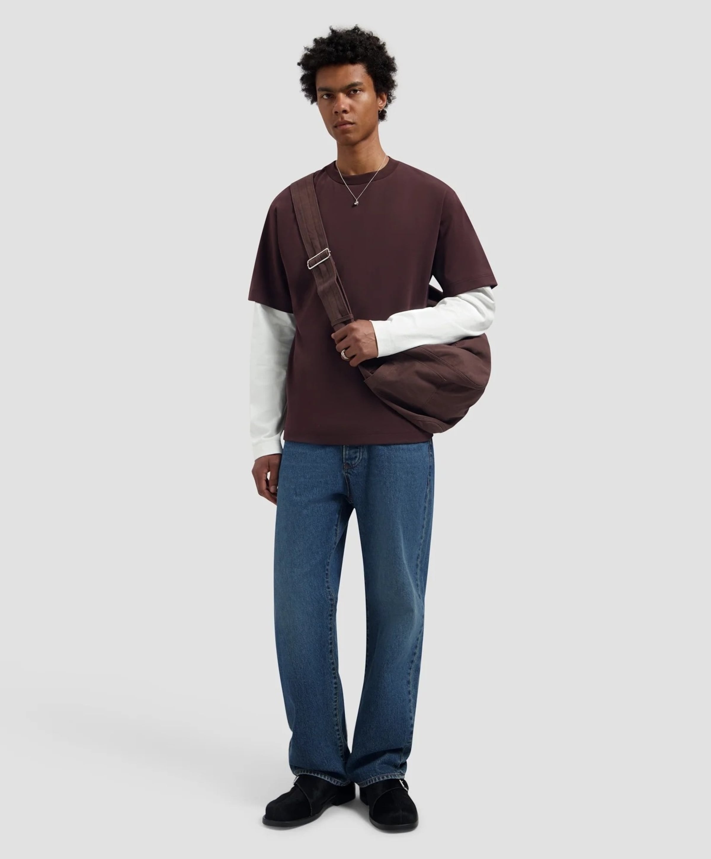 Olaf Heren T-shirt bruin