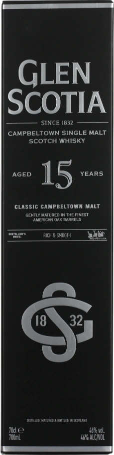 GLEN SCOTIA 15 YEARS SINGLE MALT 70CL