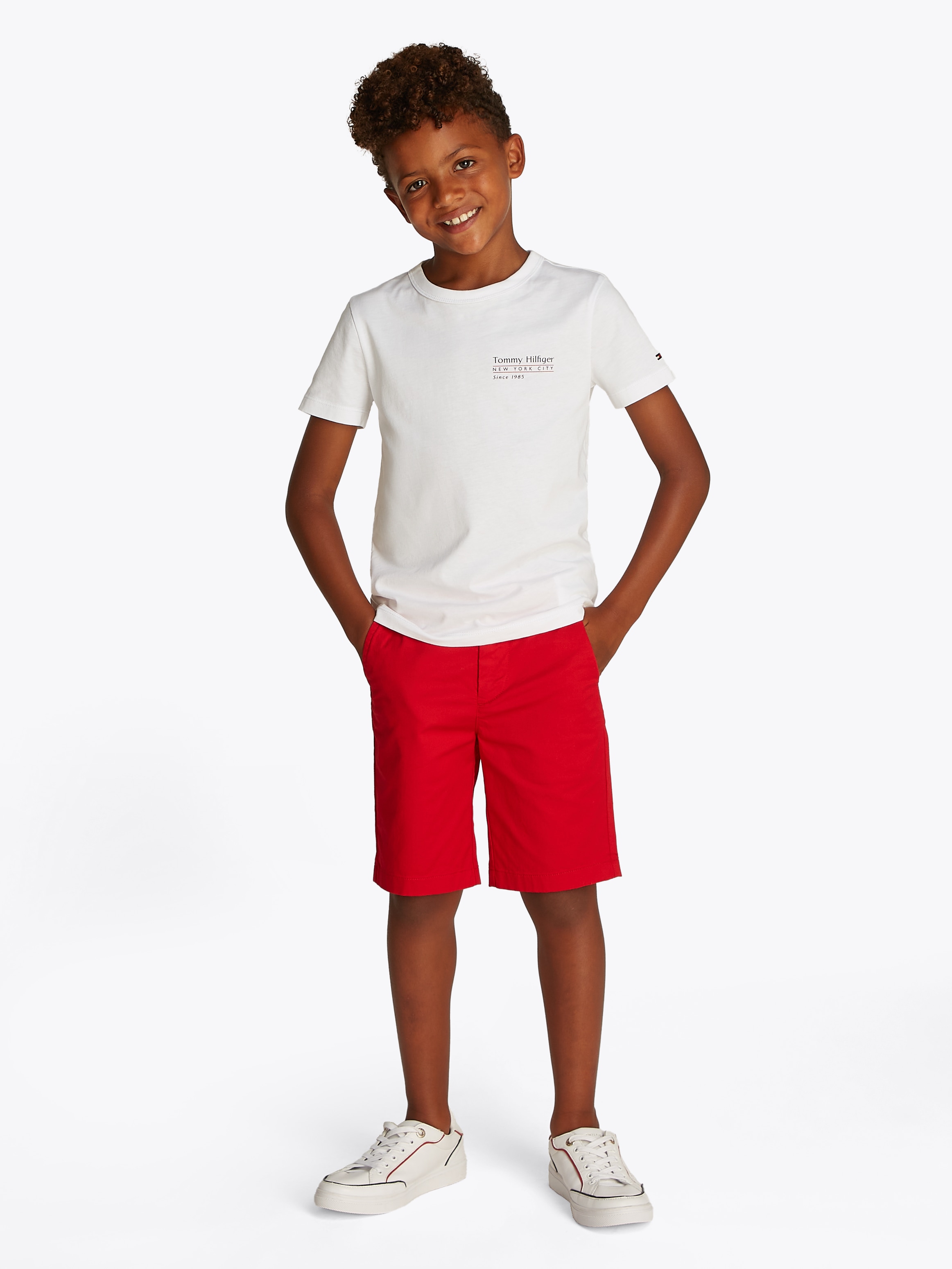 Tommy Hilfiger T-Shirt »FLAG FUN TEE SS« mit Grafik-Logo