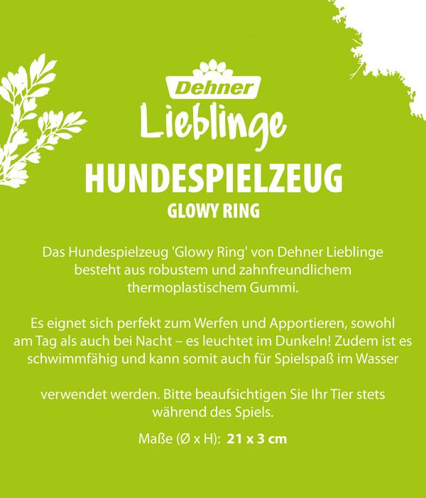 Dehner Lieblinge Hundespielzeug Glowy Ring,