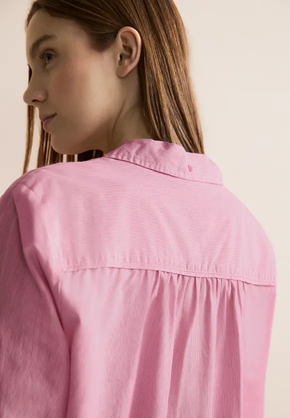 Streifen Hemdbluse - cozy pink