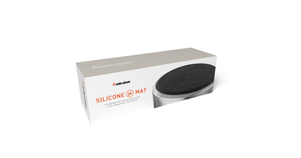 Solo StoveSiliconenmat  (Zwart, Ø 80 cm)