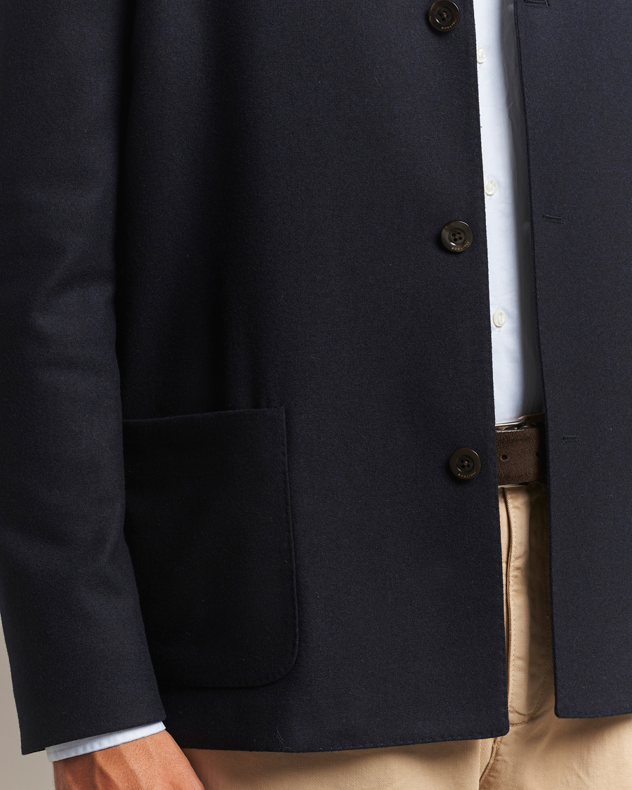 Boglioli Flannel Painter Jacket Navy