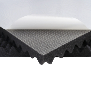 Gamma geluidabsorberende plaat zelfklevend 100x50cm 30mm 2st