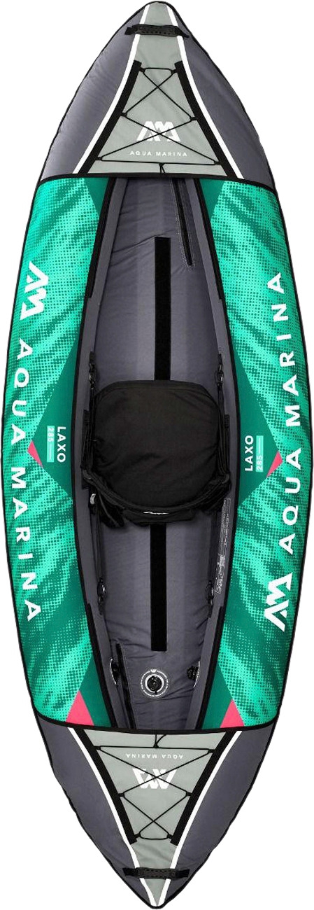 Aqua Marina Laxo Freizeit Kajak Set 7 teilig grün/grau für 1 Person