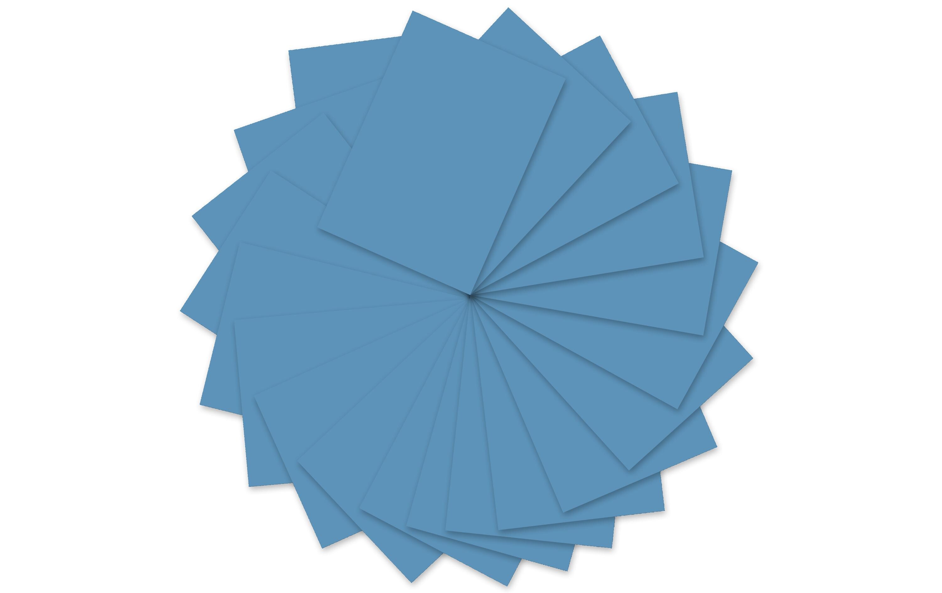 Tonzeichenpapier 50 x 70 cm, 130 g/m², 10 Blatt, HimmelblauVielseitig verwendbar zum Basteln