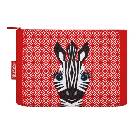 Herlitz Faulenzer flach Canvas Cute Animals, 1 Stück, 4-fach sortiert