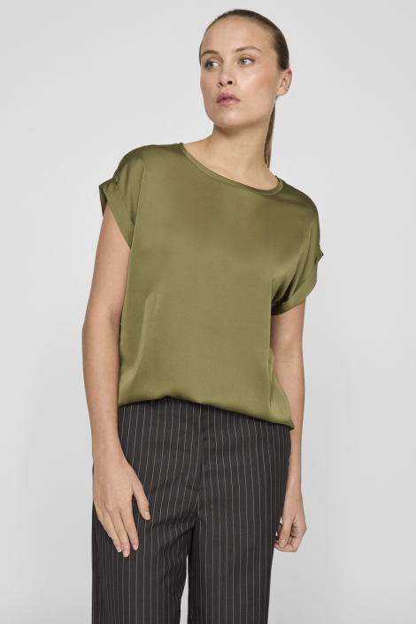 Vila groene dames t-shirt
