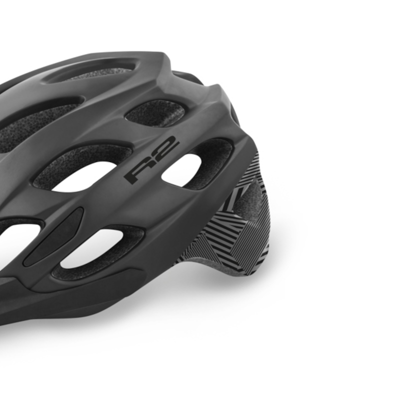 R2 Cliff Black fietshelm - Maat L