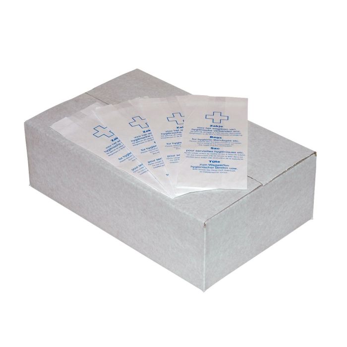 Zakjes 1000st voor damesverband papier / bandage P50906 Damesverbandzakjes 27.5x11.5/7.5cm 1000st (P50906)