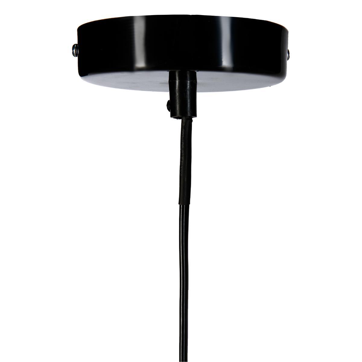 SUSPENSION METAL FILAIRE NOIR D.26X29CM