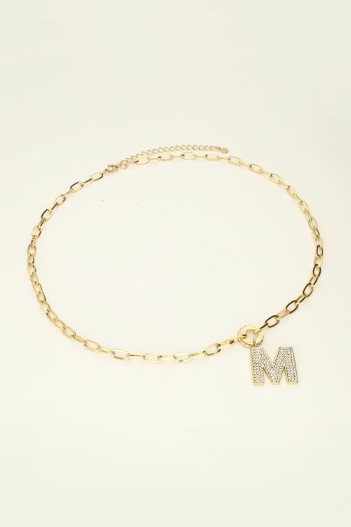 Initial strass ketting