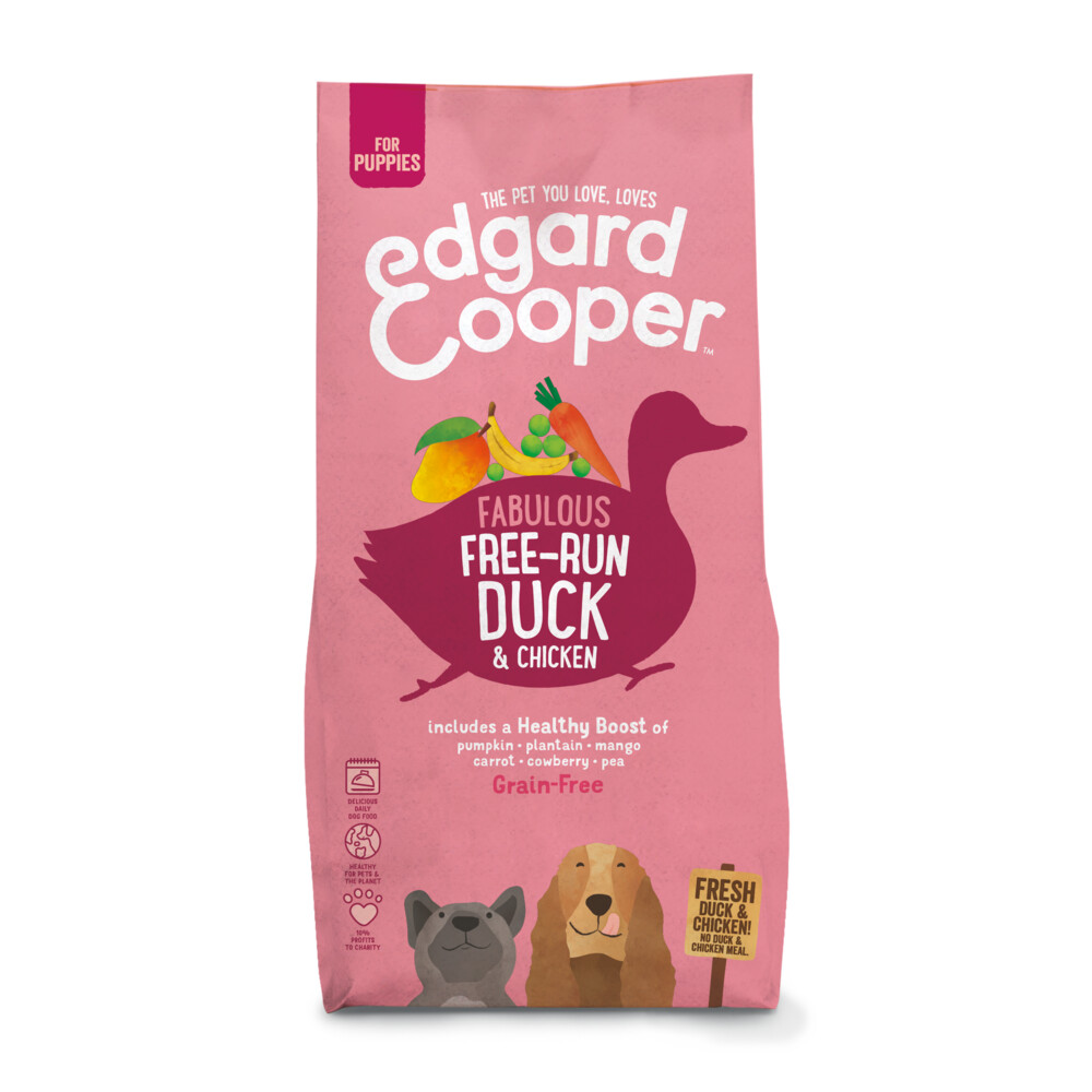 Edgard & Cooper Hondenvoer Puppy Scharrelkip - Scharreleend7 kg